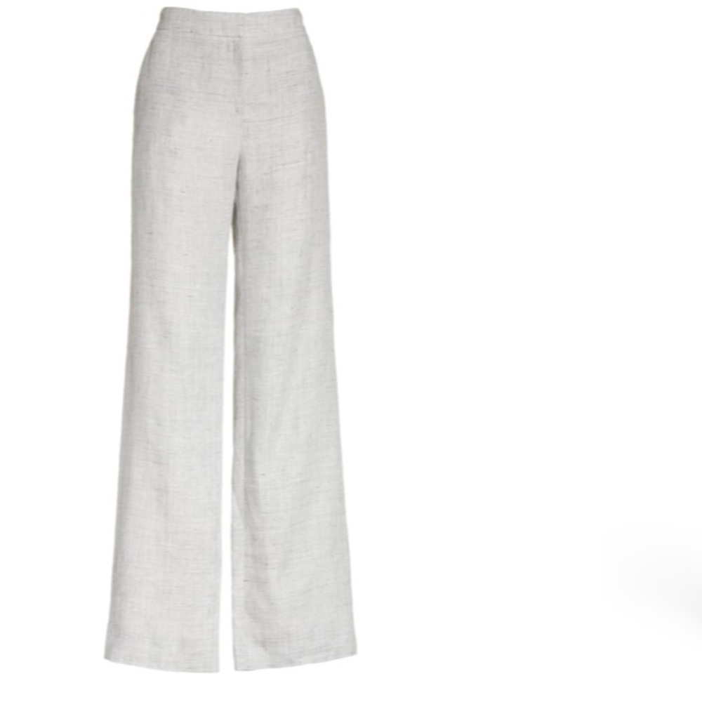 MaxMara Light Gray Wide-Leg Pants